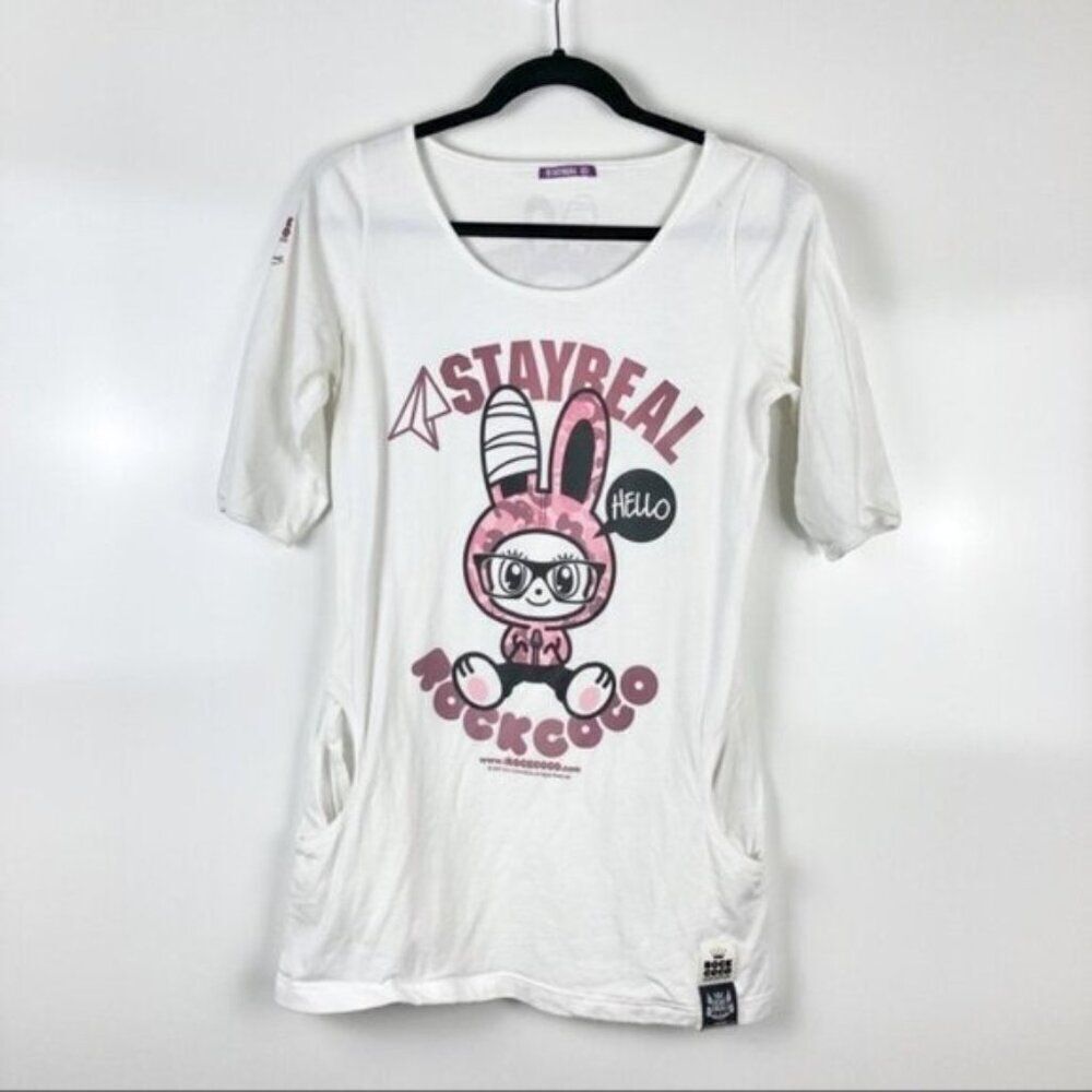 Stay Real Rock Coco Ashin x No2Good Top Streetwear Graphic Shirt Size Medium
